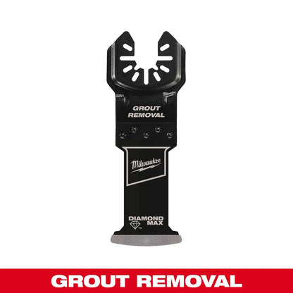 Milwaukee DIAMOND MAX Diamond Grit Plunge Grout Removal Universal Fit Oscillating Multi-Tool Blade (1 PK) 49-25-2251 | 4.169 in Blade Length