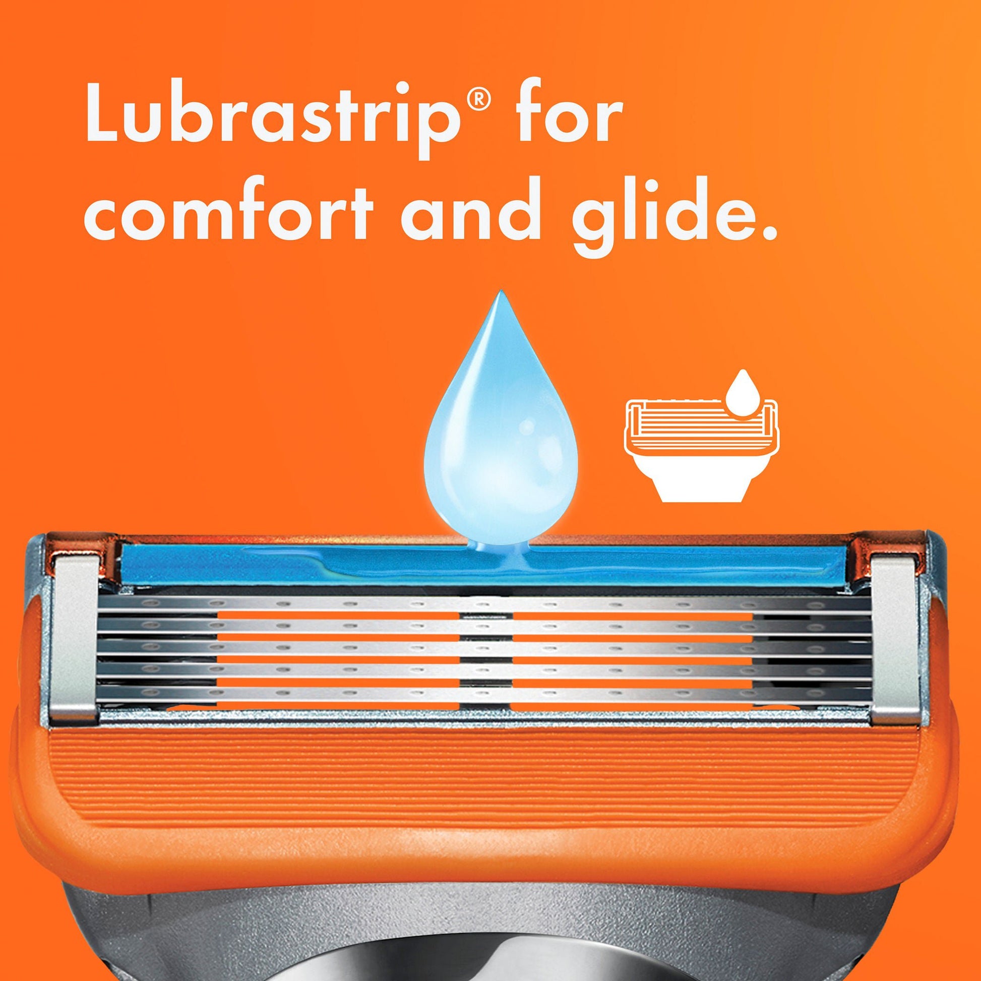 Gillette Fusion5 Personal Razor with Lubricating Strip Double Edge 5 Blade NonSterile Reusable