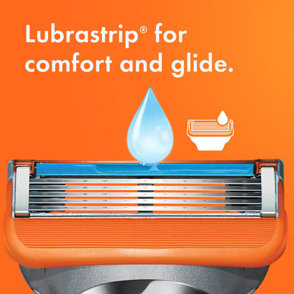 Gillette Fusion5 Personal Razor with Lubricating Strip Double Edge 5 Blade NonSterile Reusable
