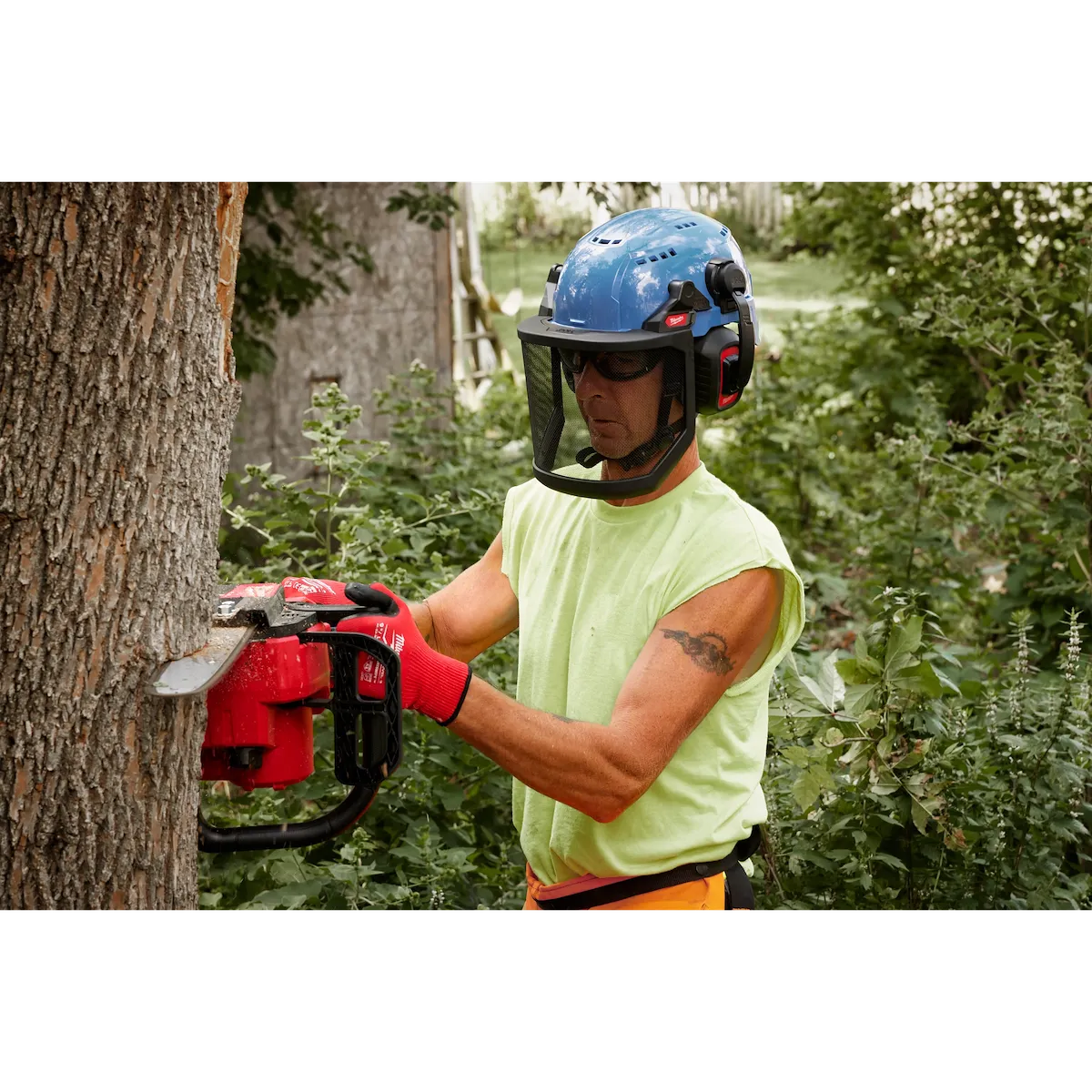 Milwaukee BOLT Full Face Shield - Metal Mesh (Compatible with Safety Helmet [No Brim]) 48-73-1431