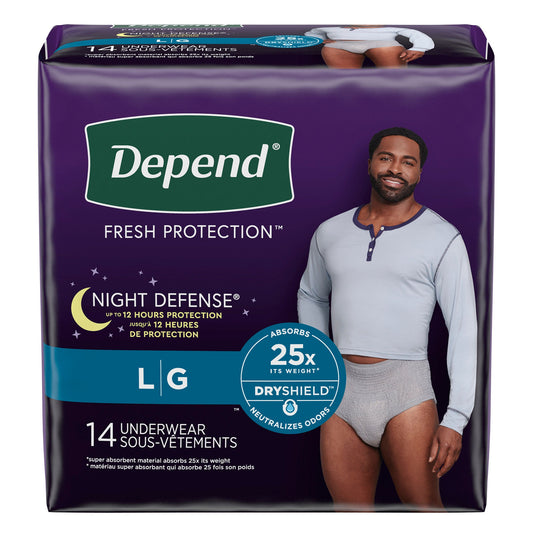 Depend® Night Defense® Absorbent Underwear for Men