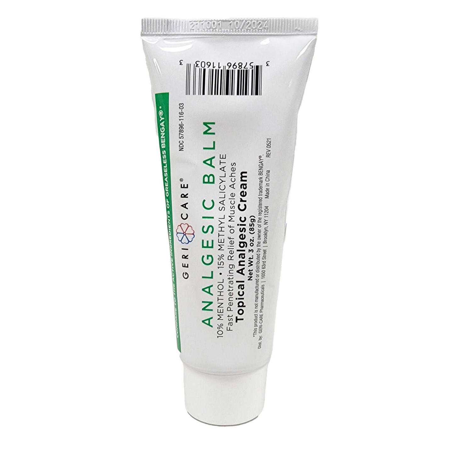 Geri-Care Topical Pain Relief 10% - 15% Strength Menthol / Methyl Salicylate Cream