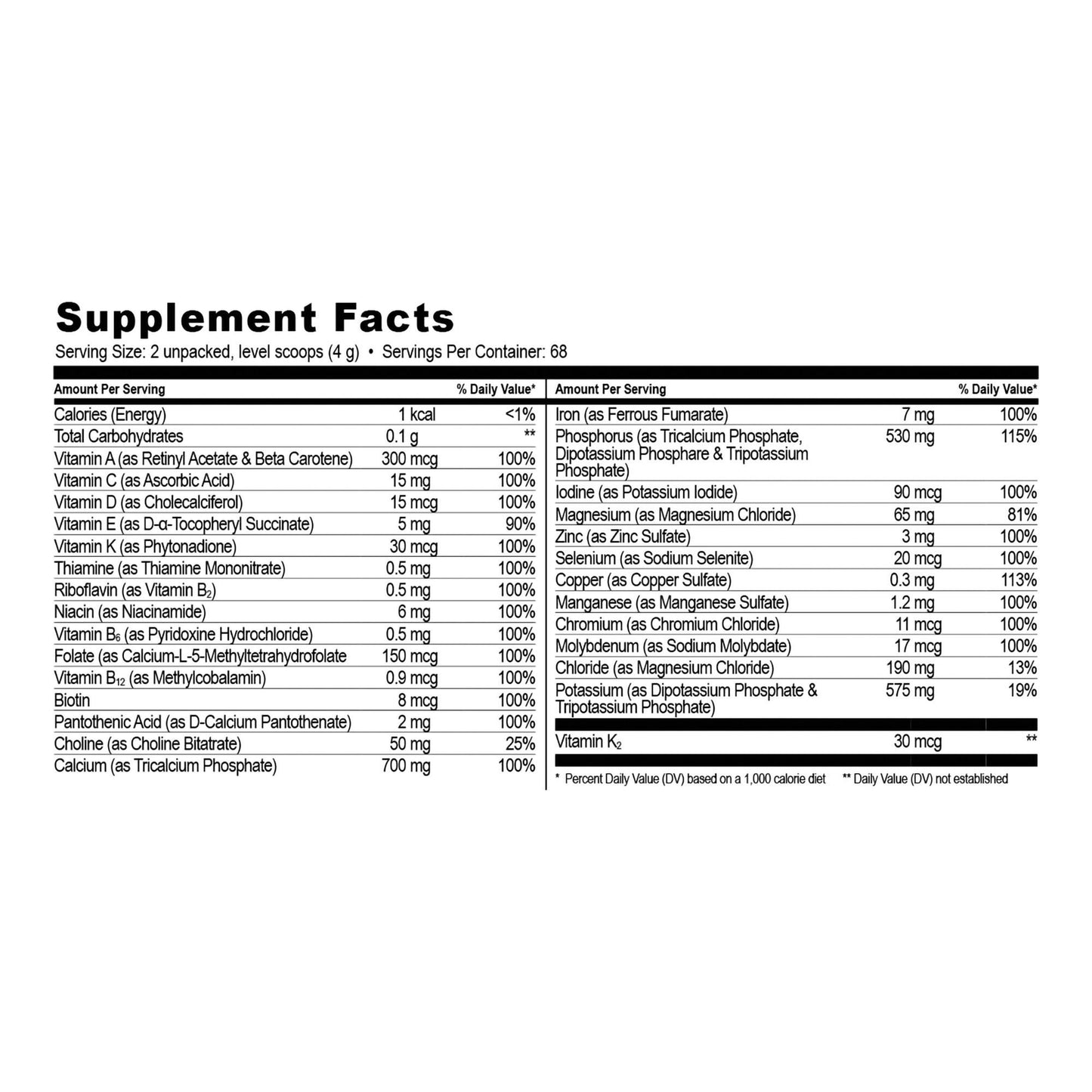NanoVM® Dietary Supplement for 1 – 3 Years, 275-gram Jar