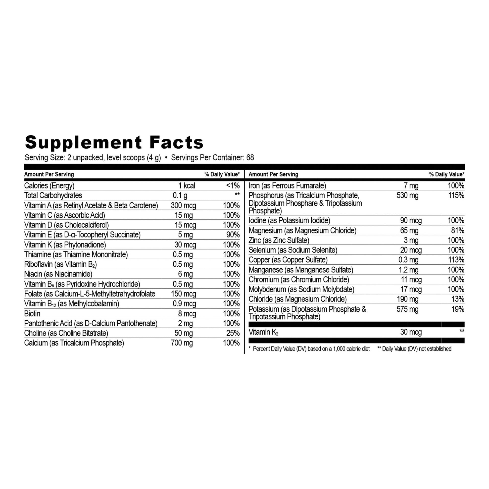 NanoVM® Dietary Supplement for 1 – 3 Years, 275-gram Jar