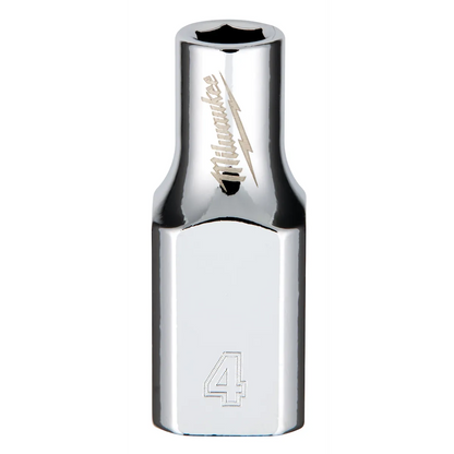 Milwaukee 1/4" Drive 4mm Socket 45-34-4000 | 1/4 in Drive, Chrome Vanadium Steel