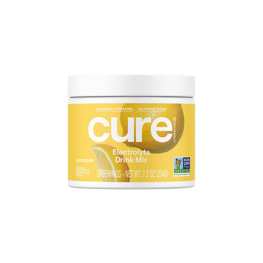 Cure Electrolyte Drink Mix made with Coconut Water, Lemonade, Jar