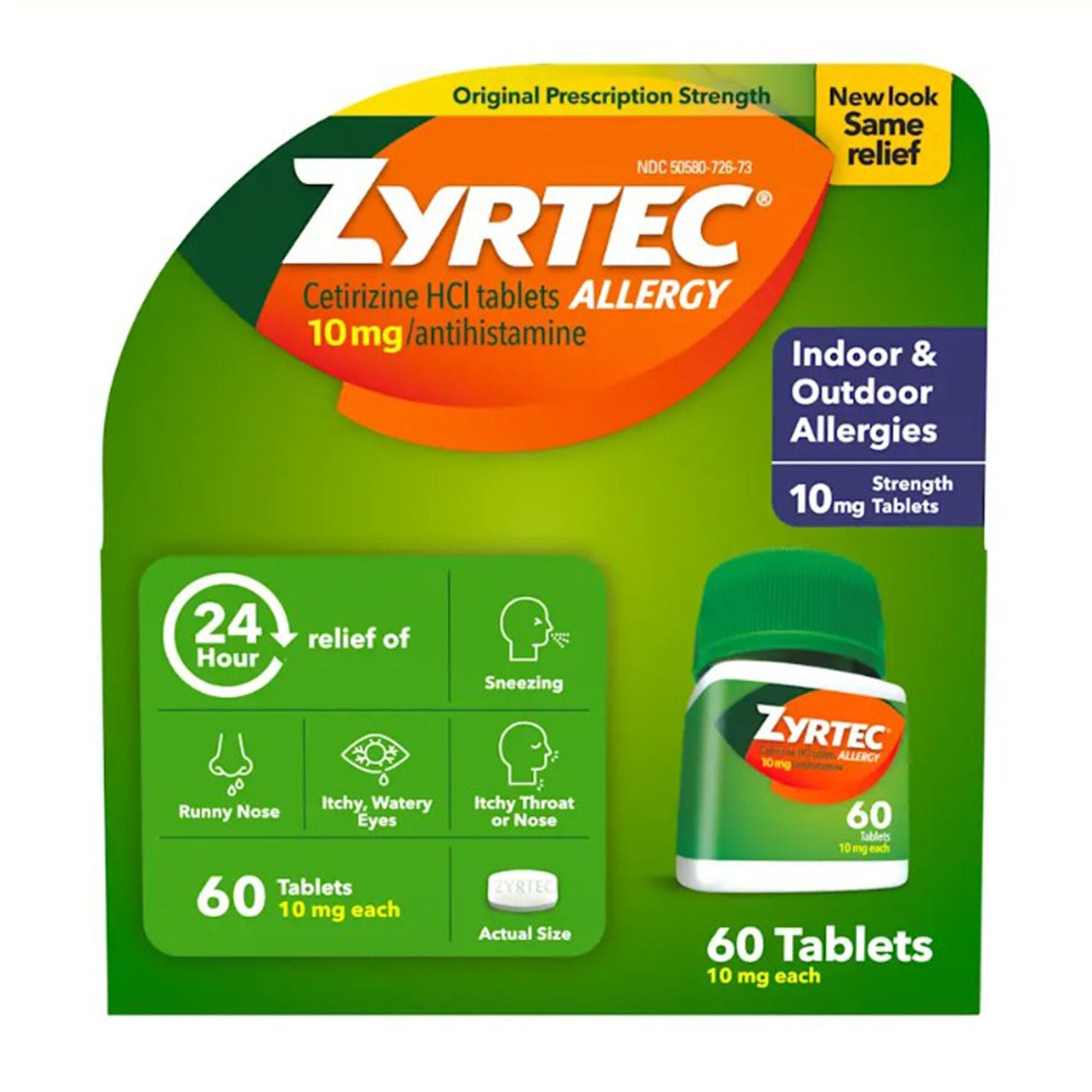 Zyrtec Allergy Relief 10 mg Strength Tablet