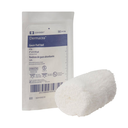 Dermacea™ Sterile Fluff Bandage Roll, Six-Ply
