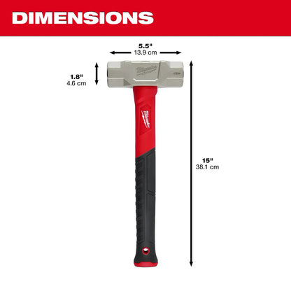 Milwaukee 4lb Fiberglass Engineer Hammer 48-22-9314 | Forged Steel