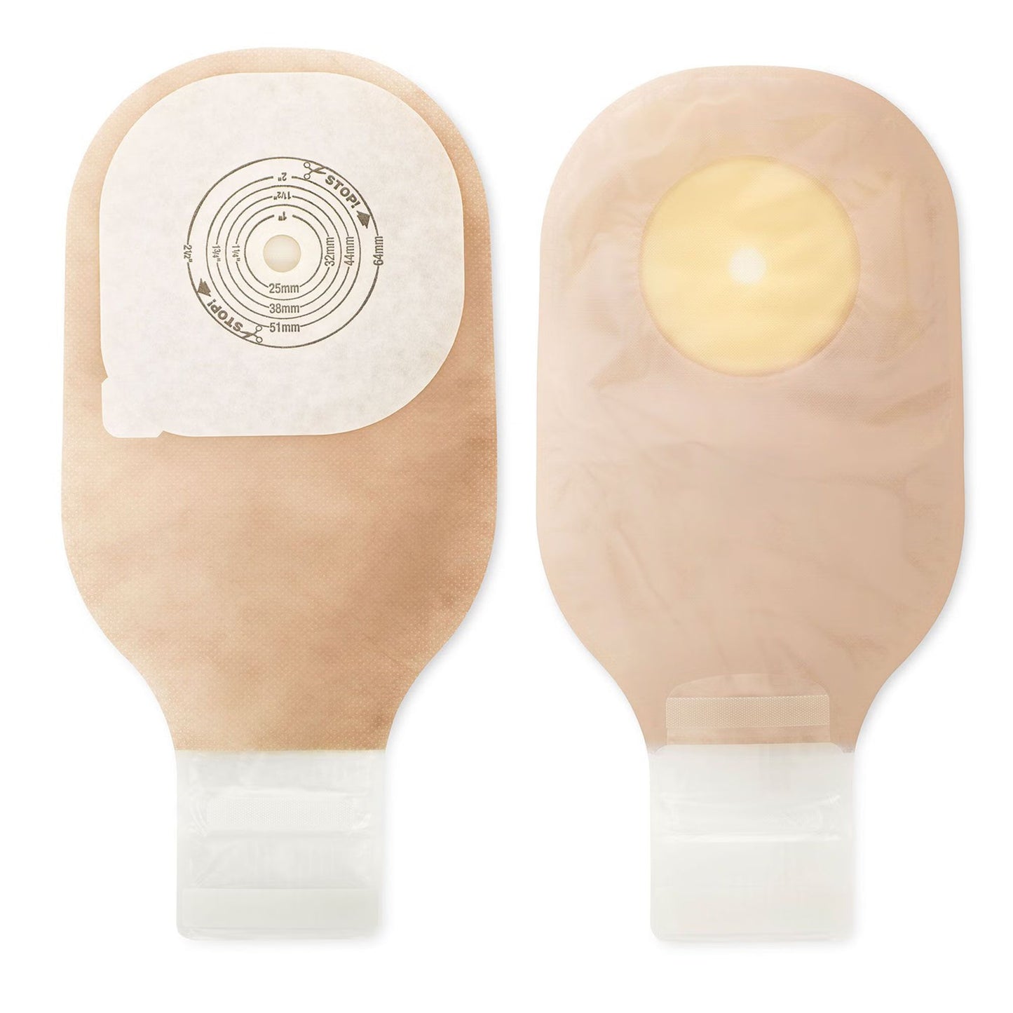 Premier™ One-Piece Transparent Filtered Ostomy Pouch, Cut to fit 75 x
