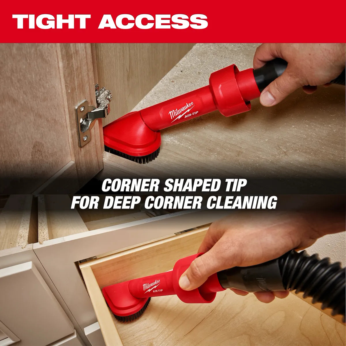 Milwaukee AIR-TIP Rotating Corner Brush Tool 49-90-2021