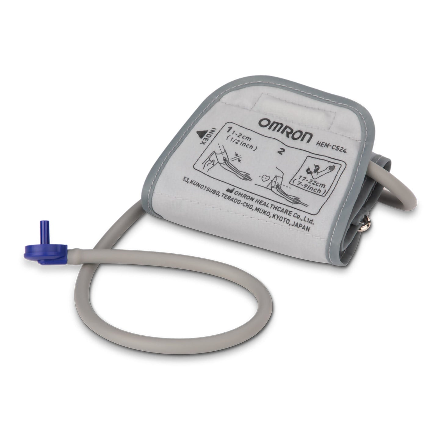 Omron® Small D-ring Reusable Blood Pressure Cuff, 17 to 22.8 centimeter