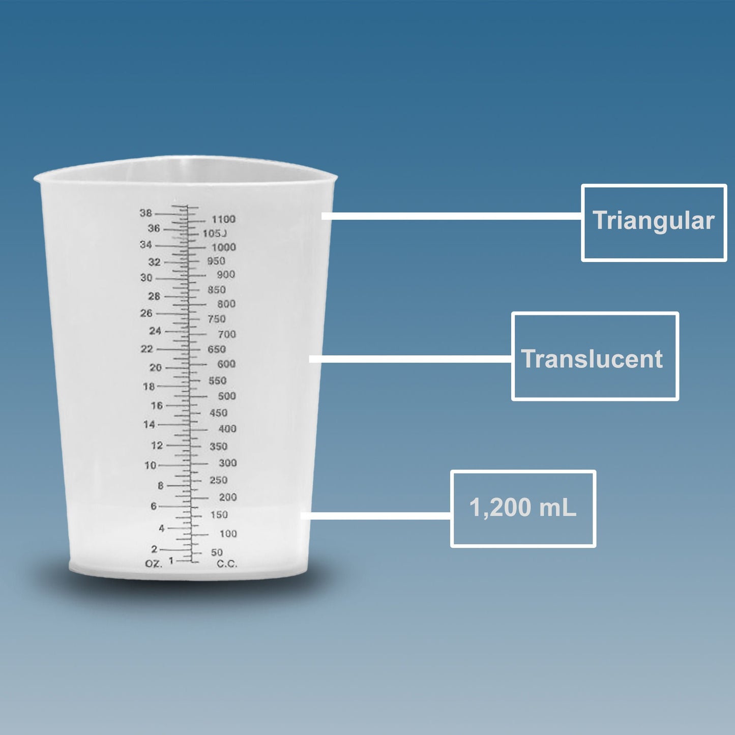 Plasti-Grad® Graduated Beaker