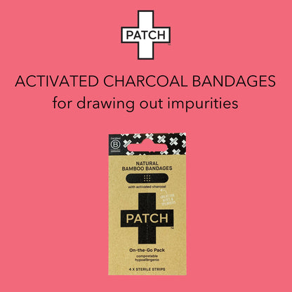 Patch™ On The Go Pack Adhesive Strip with Charcoal