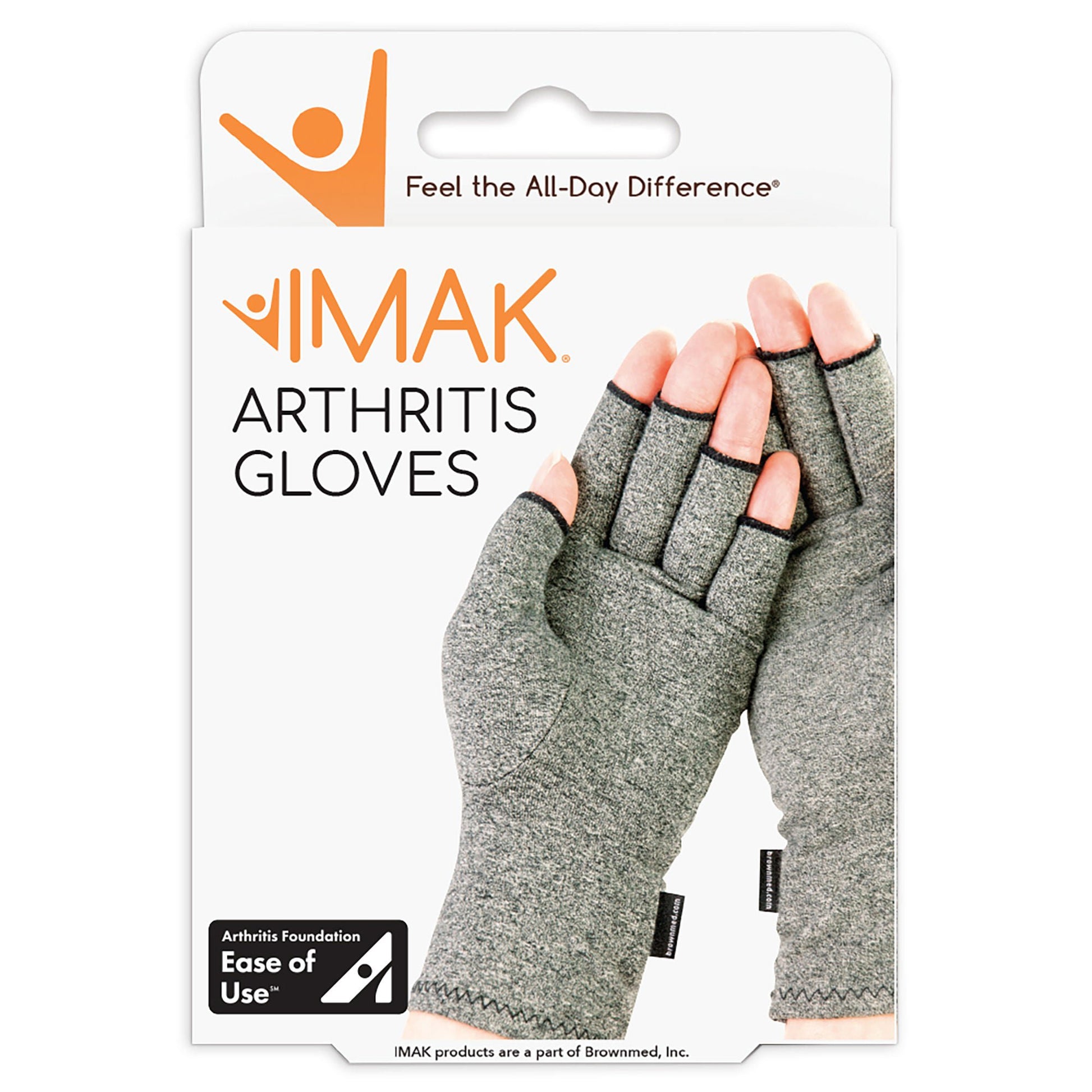 IMAK® Compression Cotton Compression Gloves, Gray