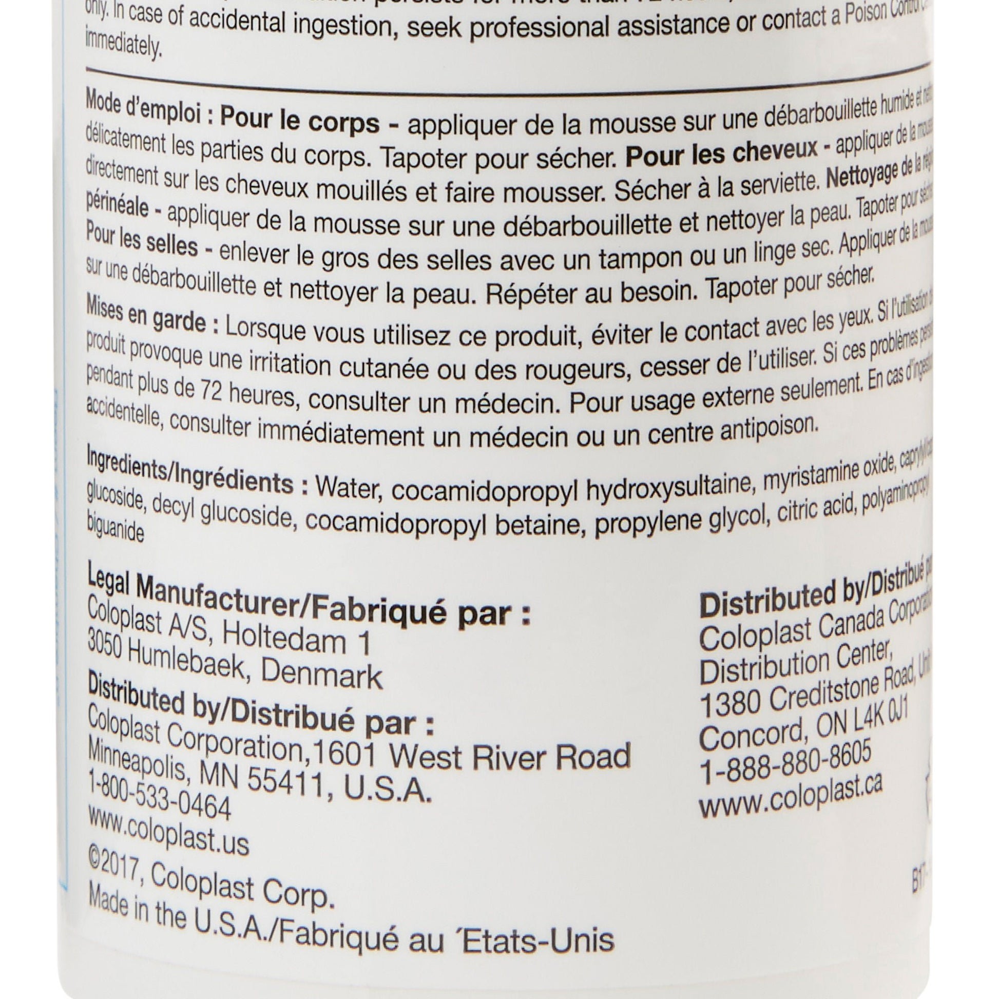 Bedside-Care® Foam Cleanser, Unscented, Shampoo and Body Wash, bottle