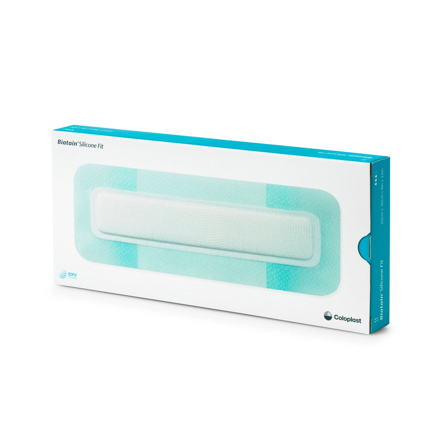 Biatain Silicone Fit Silicone Foam Dressing With Border Film Backing Silicone Adhesive Rectangle