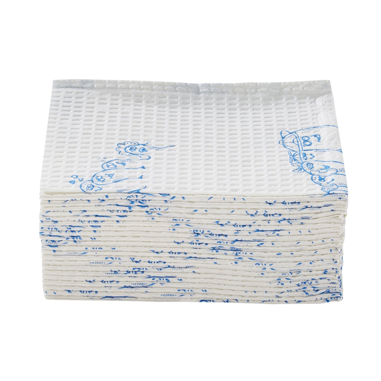 McKesson Nonsterile White / Blue Cartoon Toes Procedure Towel