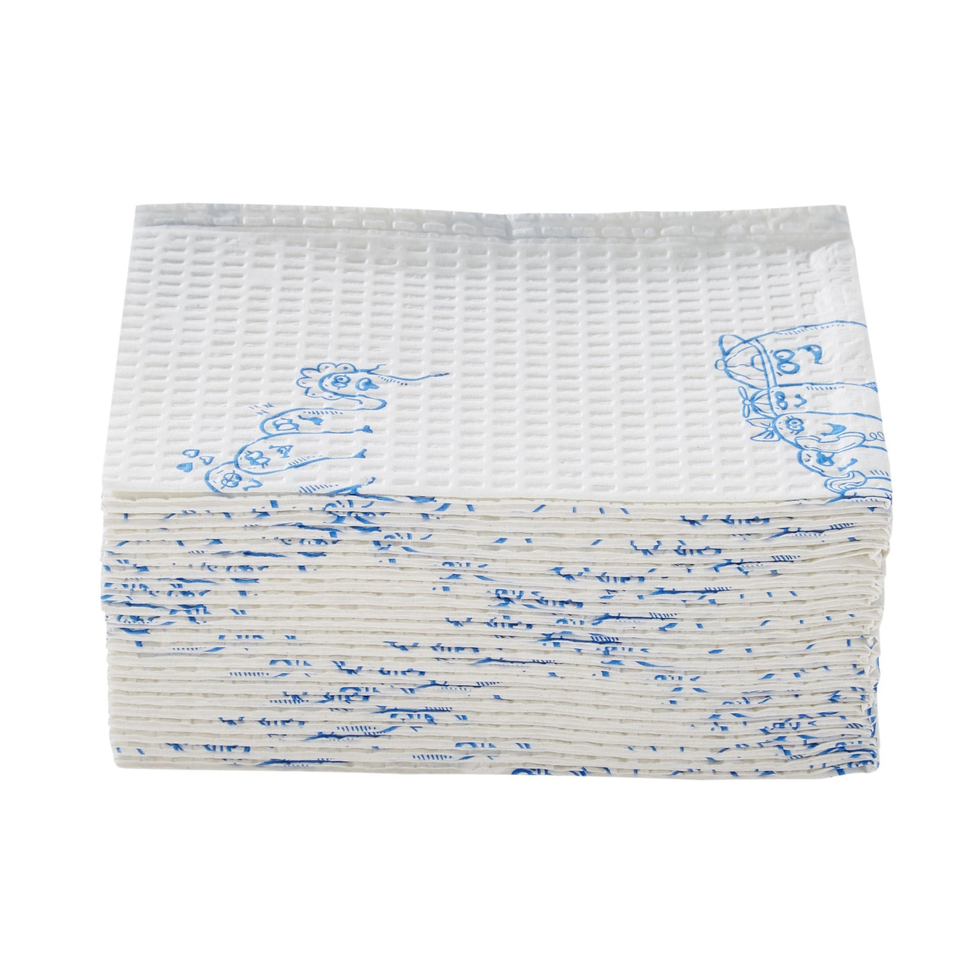 McKesson Nonsterile White / Blue Cartoon Toes Procedure Towel