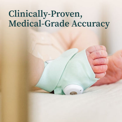 Owlet® Dream Sock Smart Baby Monitor, Track Heart Rate and Oxygen, Mint Color