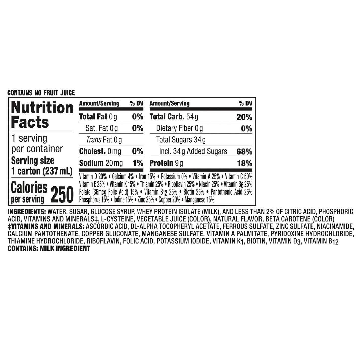 Boost Breeze® Orange Nutritional Drink, Carton