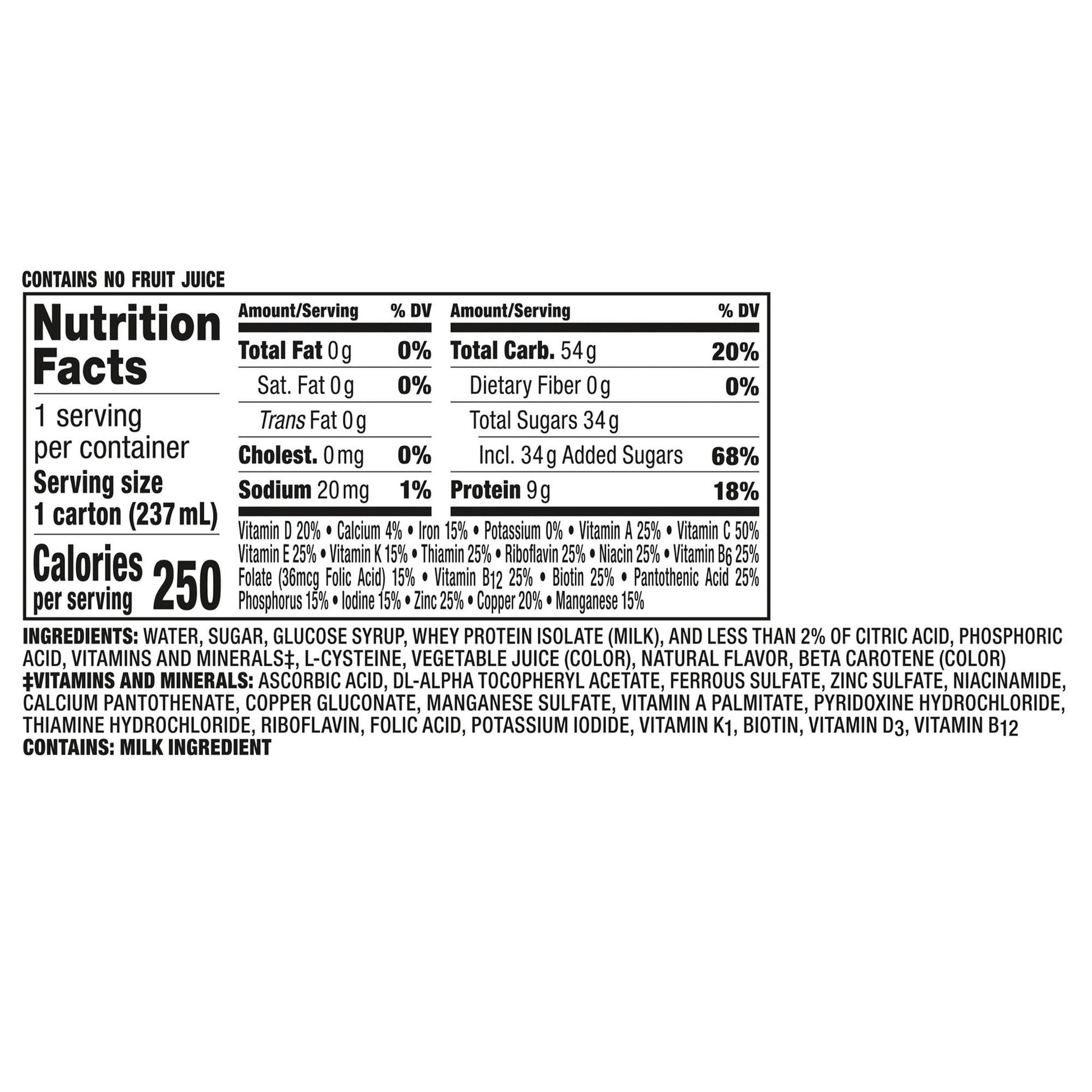 Boost Breeze® Orange Nutritional Drink, Carton