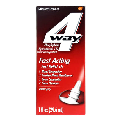 4 Way Sinus Relief 1% Strength Nasal Spray