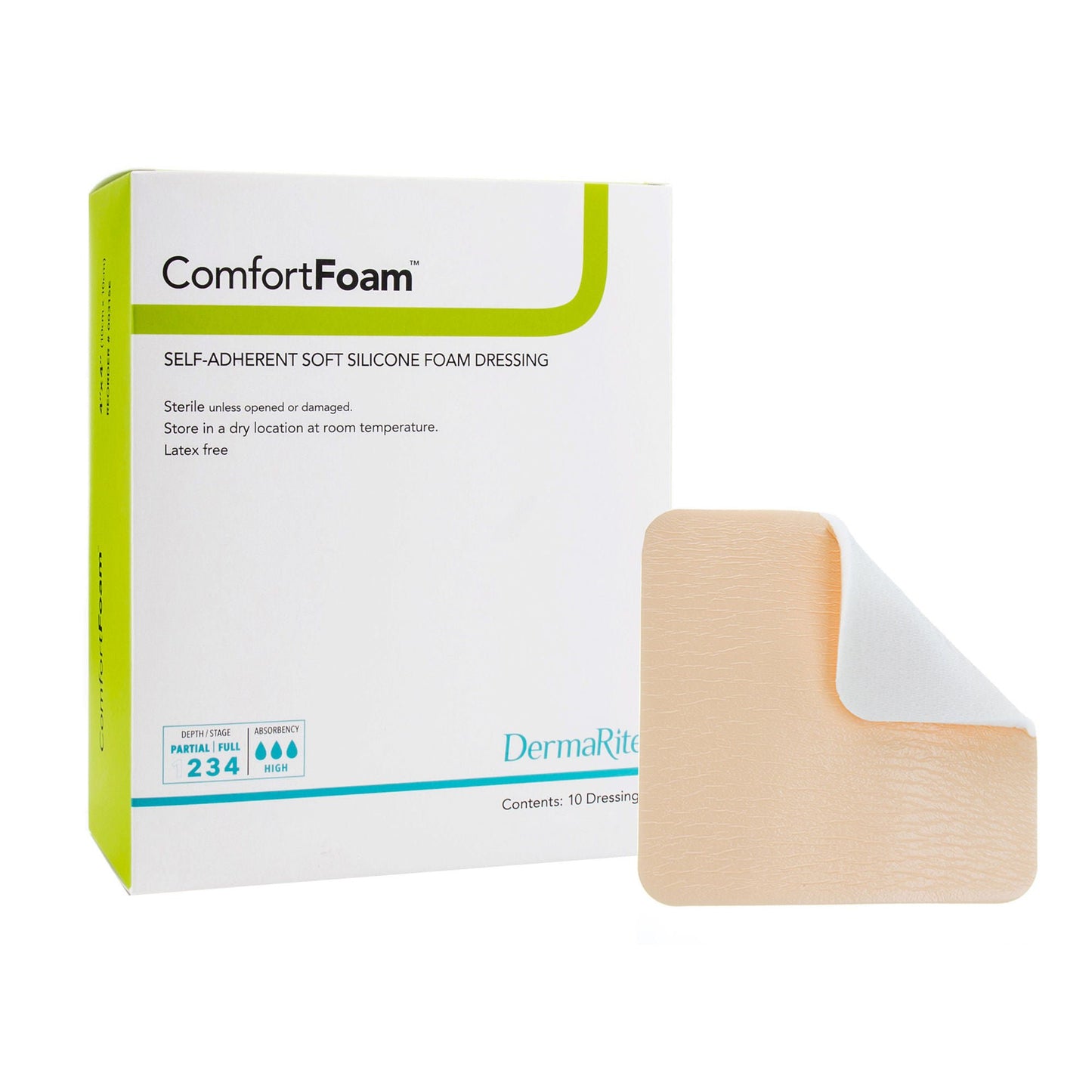 ComfortFoam™ Silicone Adhesive without Border Silicone Foam Dressing