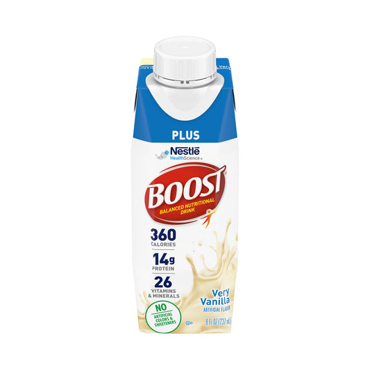 Boost Plus® Vanilla Balanced Nutritional Drink, Carton