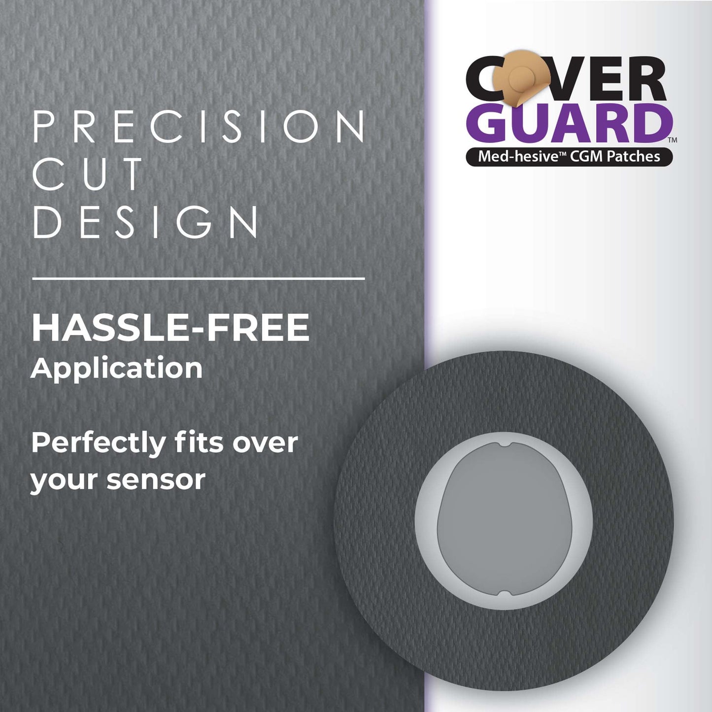 Cover Guard Sensor Overpatch Black For Dexcom G7