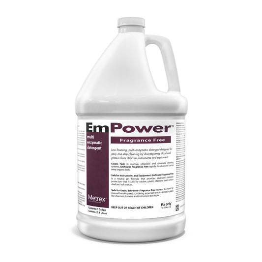 EmPower® Fragrance Free Dual Enzymatic Instrument Detergent / Presoak – Case of 4