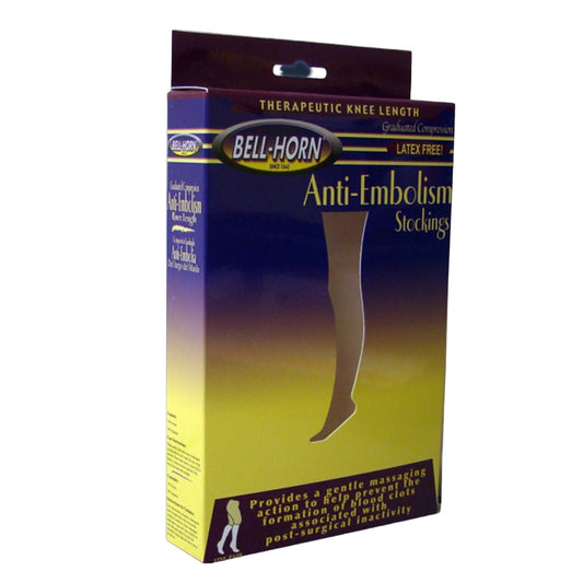 Bell-Horn® Knee Length Anti-Embolism Stockings, Large, Beige