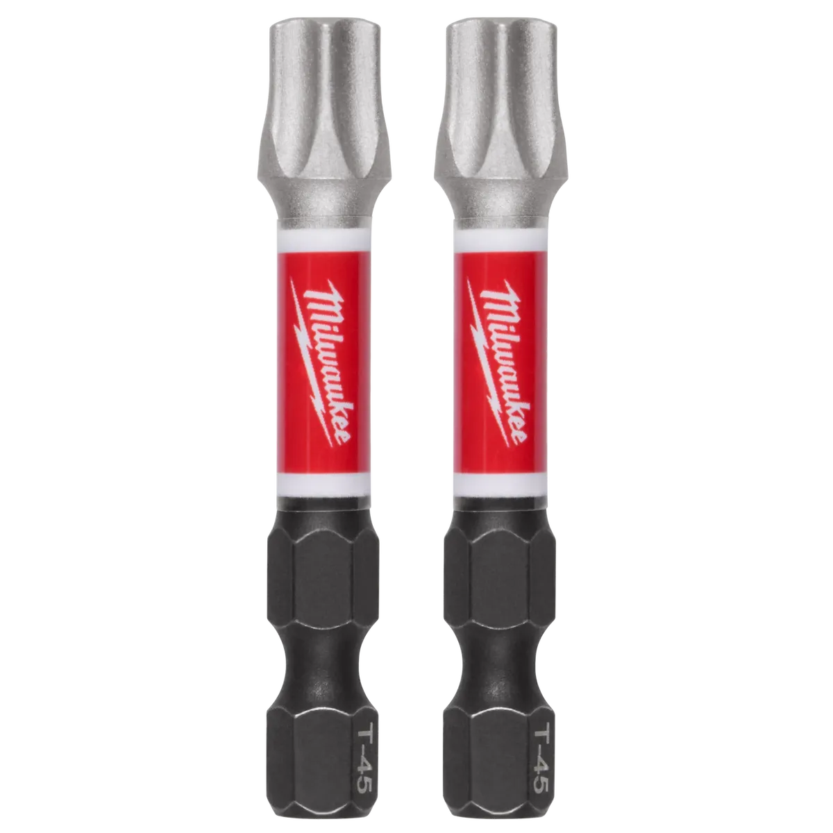 Milwaukee SHOCKWAVE Impact Duty 2" T45 Impact Bits 2Pk 48-32-6000 | T45 Drive