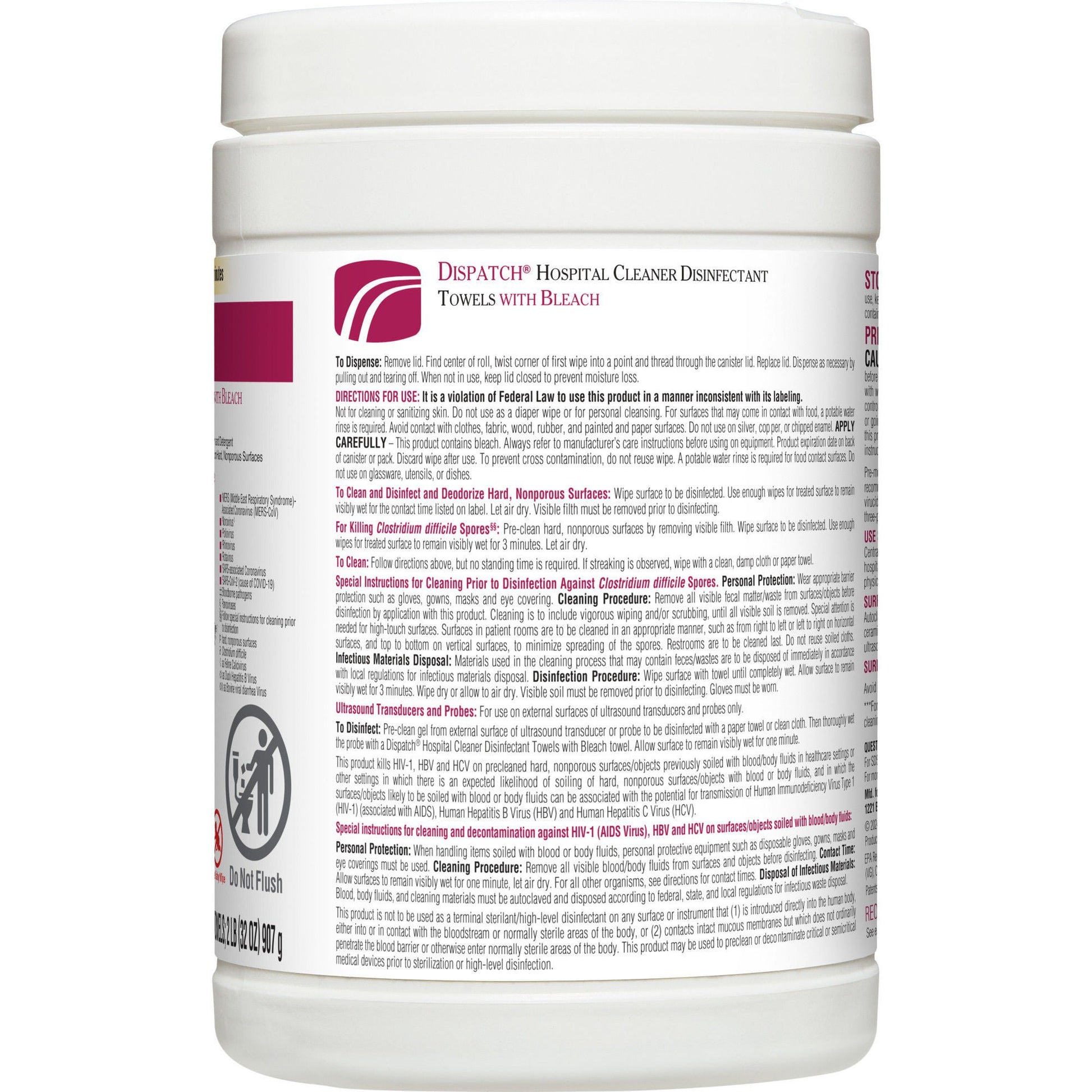 Dispatch® Surface Disinfectant Cleaner with Bleach