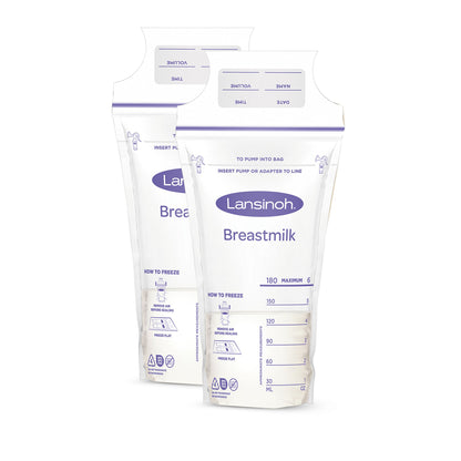 Lansinoh® Nursing Bundle – 2 Stay Dry Nursing Pads & 2 Breast Milk Storage Bags