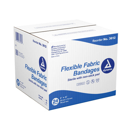 dynarex® Tan Adhesive Fabric Bandage