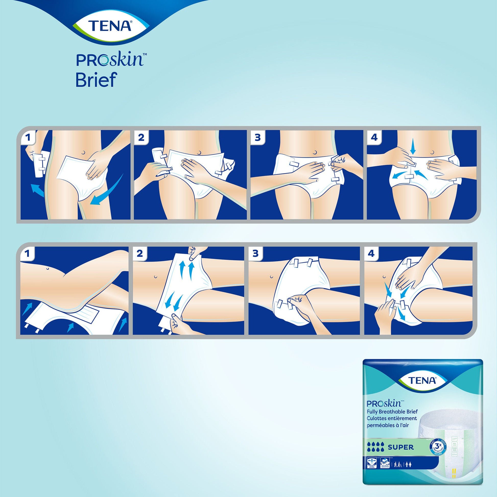 Tena® ProSkin™ Briefs, Super Absorbency
