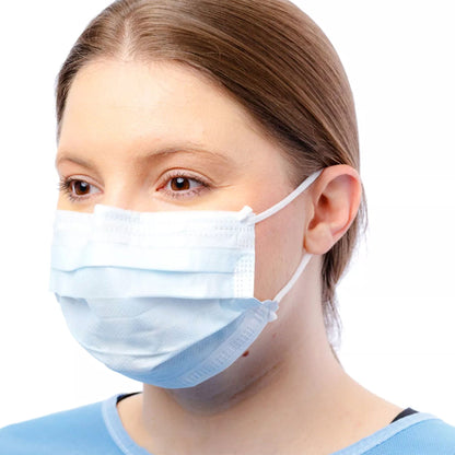 Cardinal Health Procedure Mask ASTM Level 1 Earloops One Size Fits Most