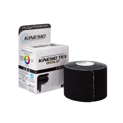 Kinesio® Tex Gold™ Cotton Kinesiology Tape, Black