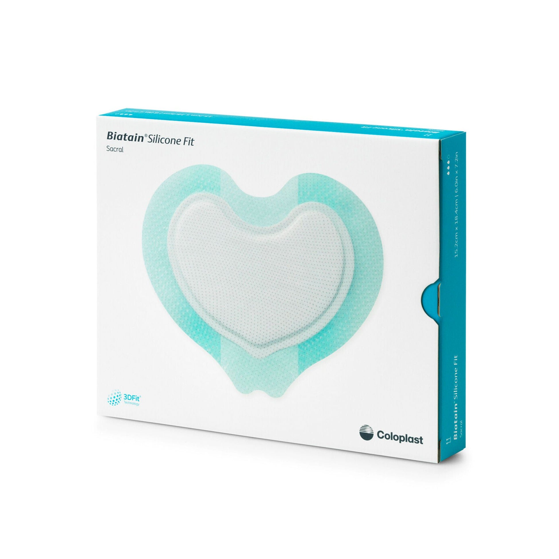 Biatain Silicone Fit Silicone Foam Dressing With Border Film Backing Silicone Adhesive Sacral