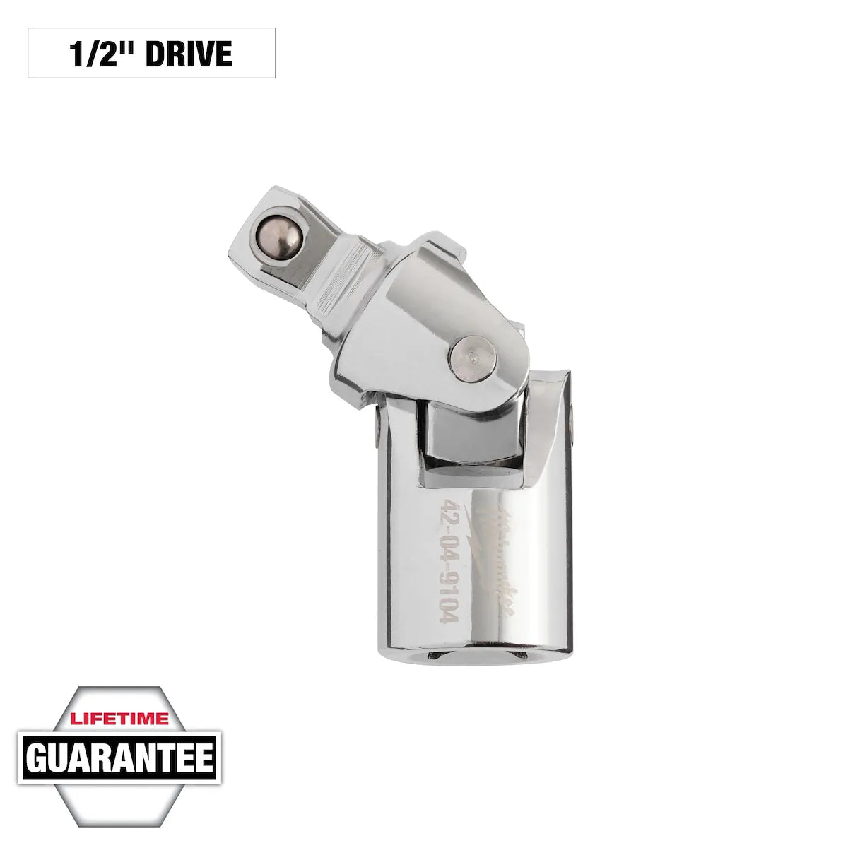 Milwaukee 1/2" Drive Universal Joint 42-04-9104 | 1/2 in Drive, Chrome Vanadium Steel