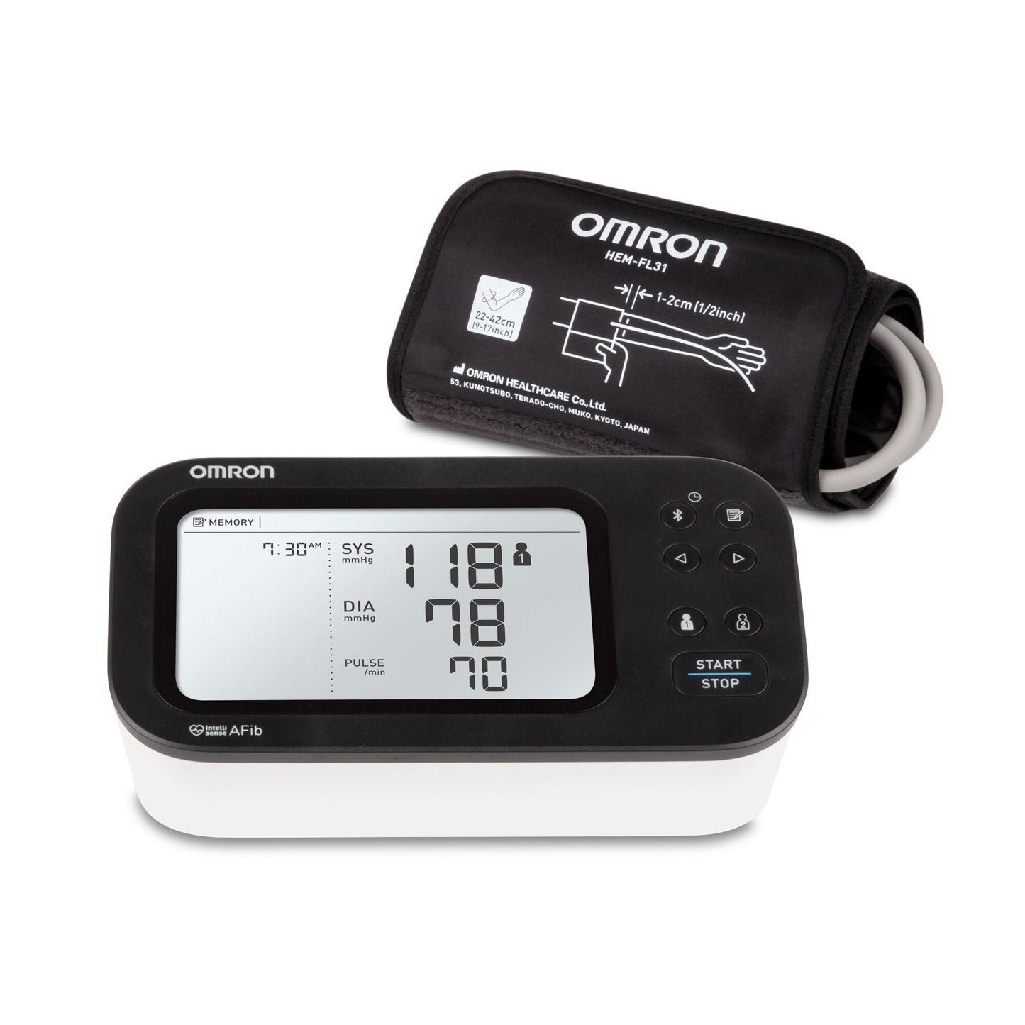 Omron 7 Series® Digital Blood Pressure Monitor with Bluetooth Connectivity
