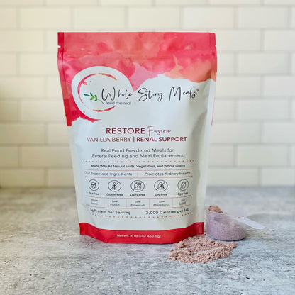 Restore Fusion Renal Support Oral Supplement Vanilla Berry Flavor Powder Pouch