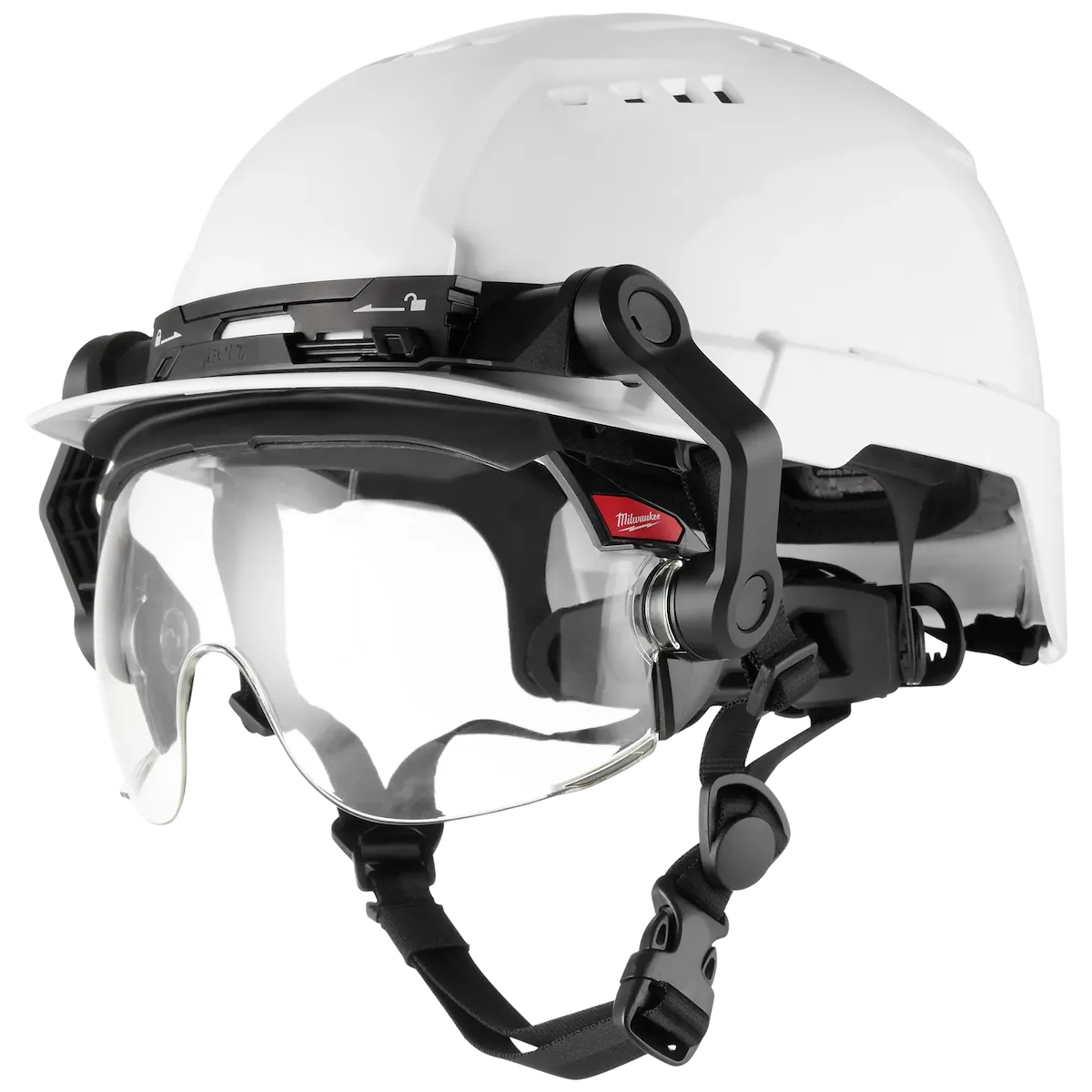 Milwaukee 10pk Gasketed Clear Eye Visor Replacement Lenses (BOLT Safety Helmet & BOLT Hard Hat Mount) 48-73-1454 | 10-Piece