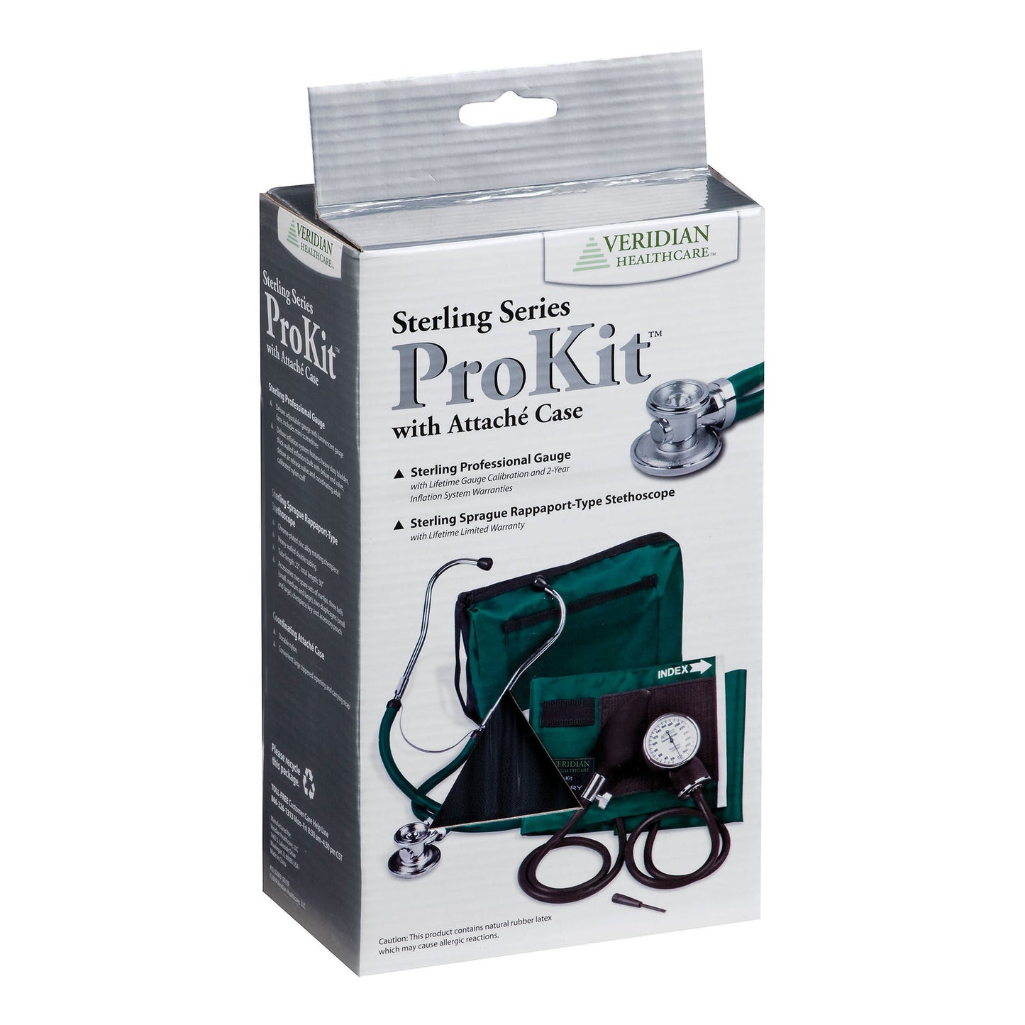 Sterling Series ProKit™ Aneroid Sphygmomanometer with Stethoscope, Royal Blue