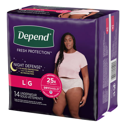 Depend® Night Defense® Women's Absorbent Underwear