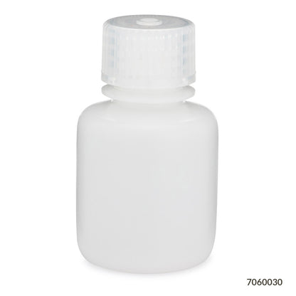 Globe Scientific Bottle, Narrow Mouth, Hdpe Bottle, Attached Pp Screw Cap, 12/Pack 30 mL to 500 mL