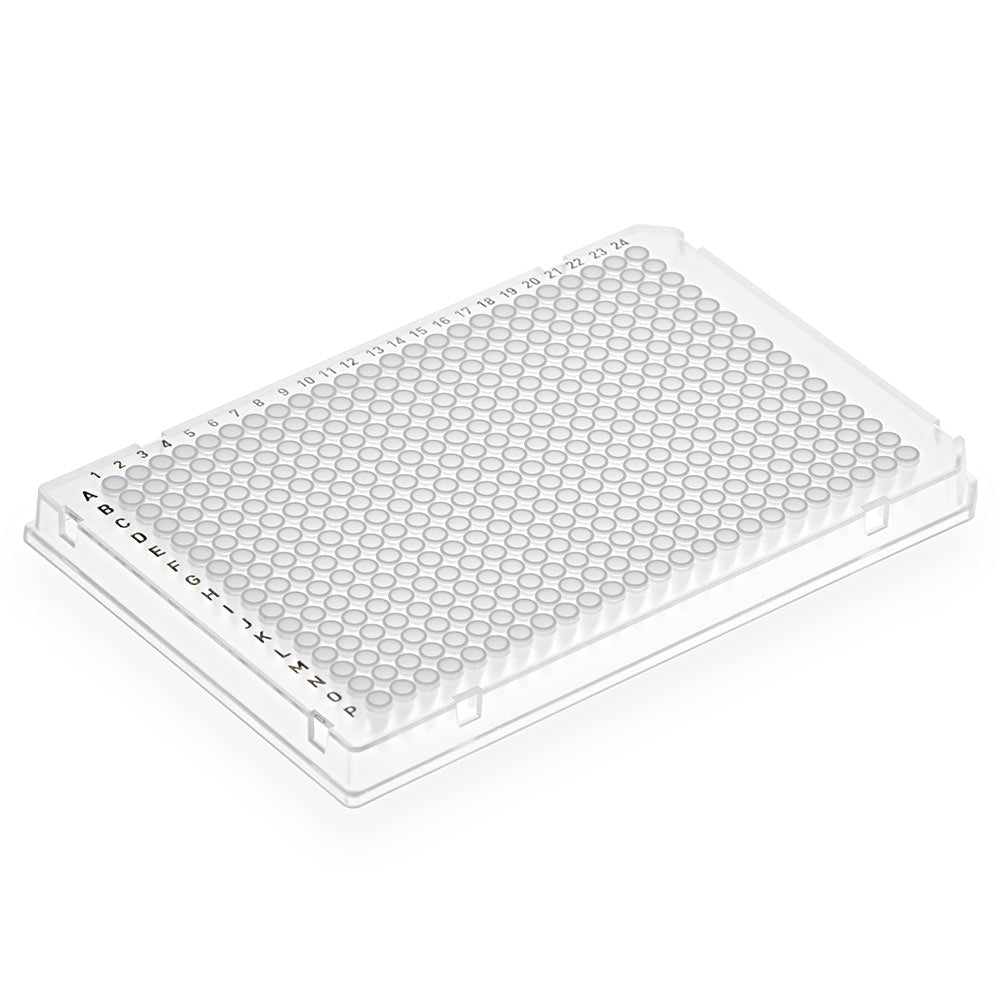 Globe Scientific 384-Well PCR Plate Double Notch White Wells