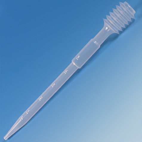 Globe Scientific 138005 Bellows Transfer Pipette 15mL Graduated