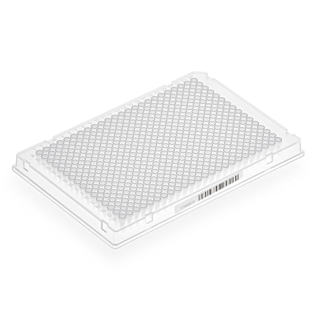 Globe Scientific 384-Well PCR Plate Barcoded White Wells